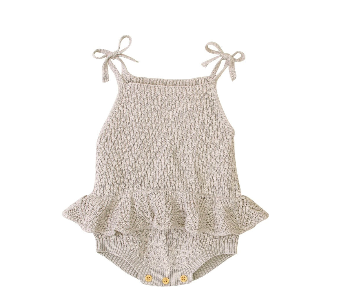 Knitted Sleevless Romper