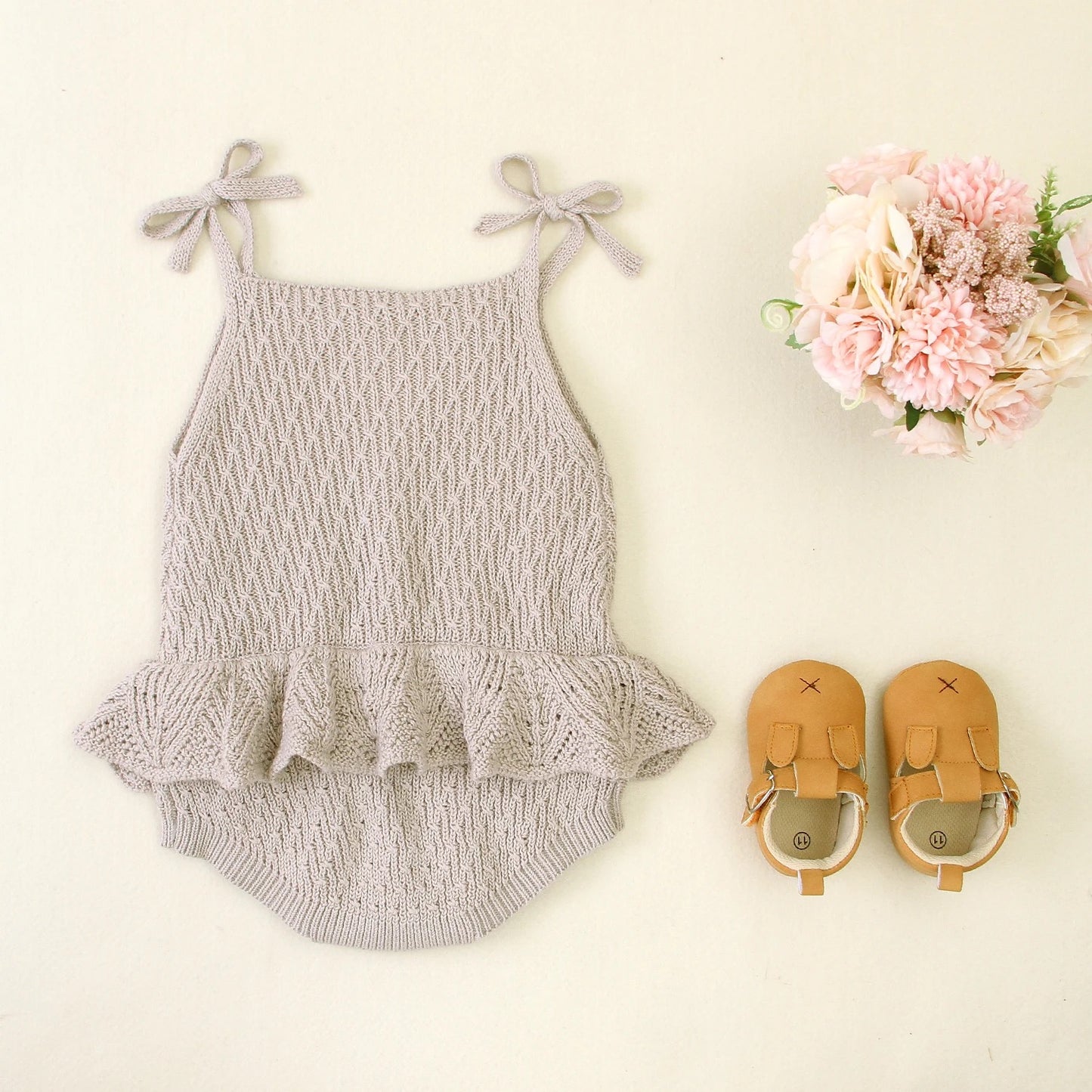 Knitted Sleevless Romper