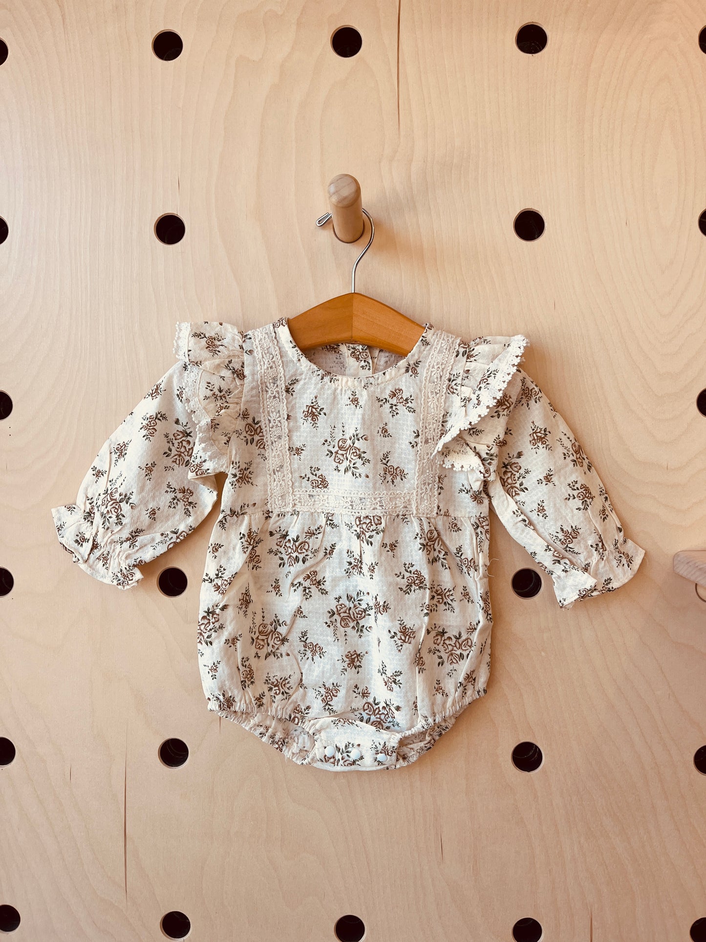 Long sleeved Floral Romper