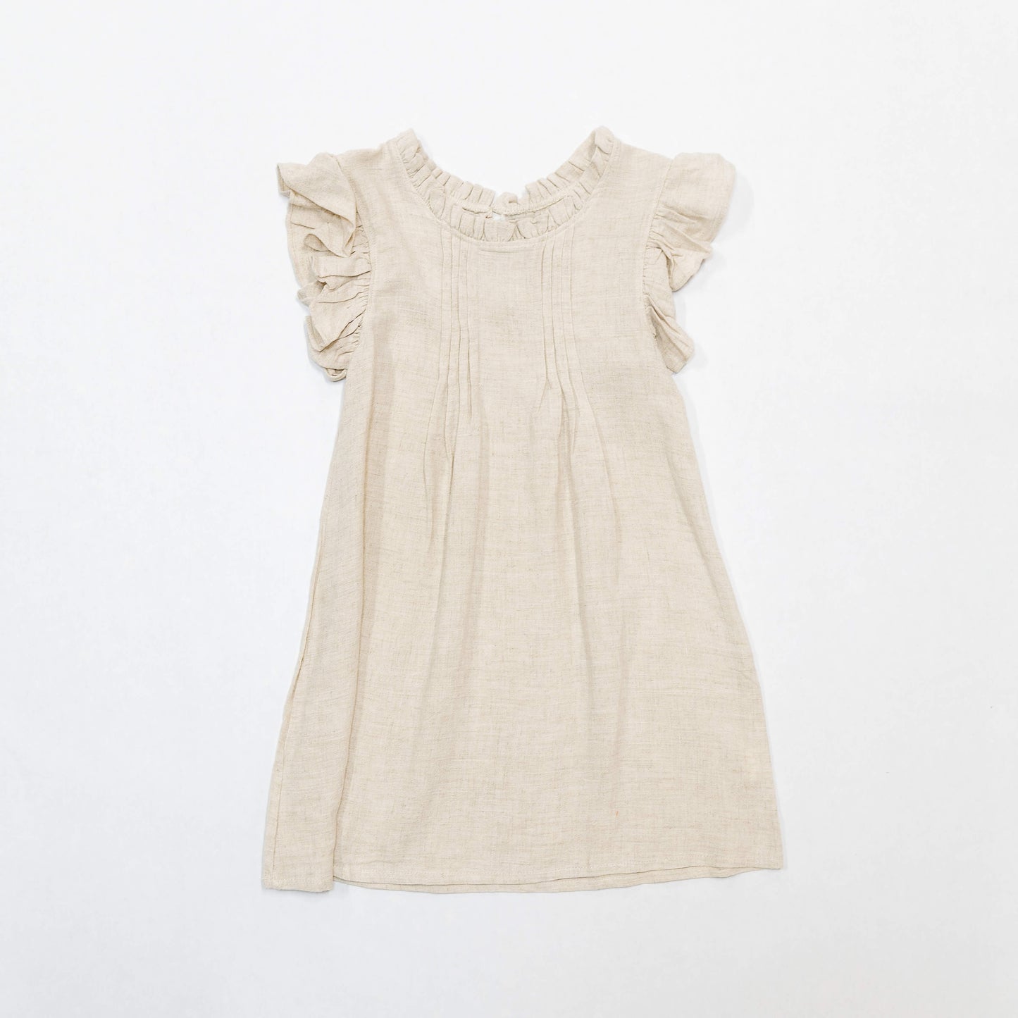 Linen Ruffle Dress