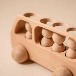 Wooden Toy Bus