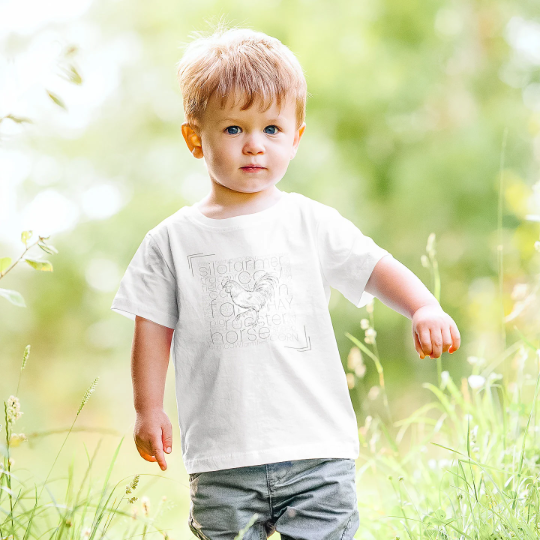 Black and White Sketched Farm Animal Bodysuit and Tee Collection