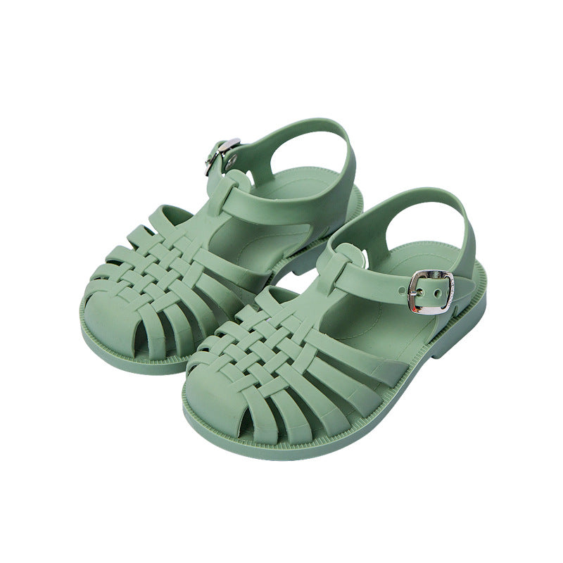 Toddler Girls Jelly Sandals in Green
