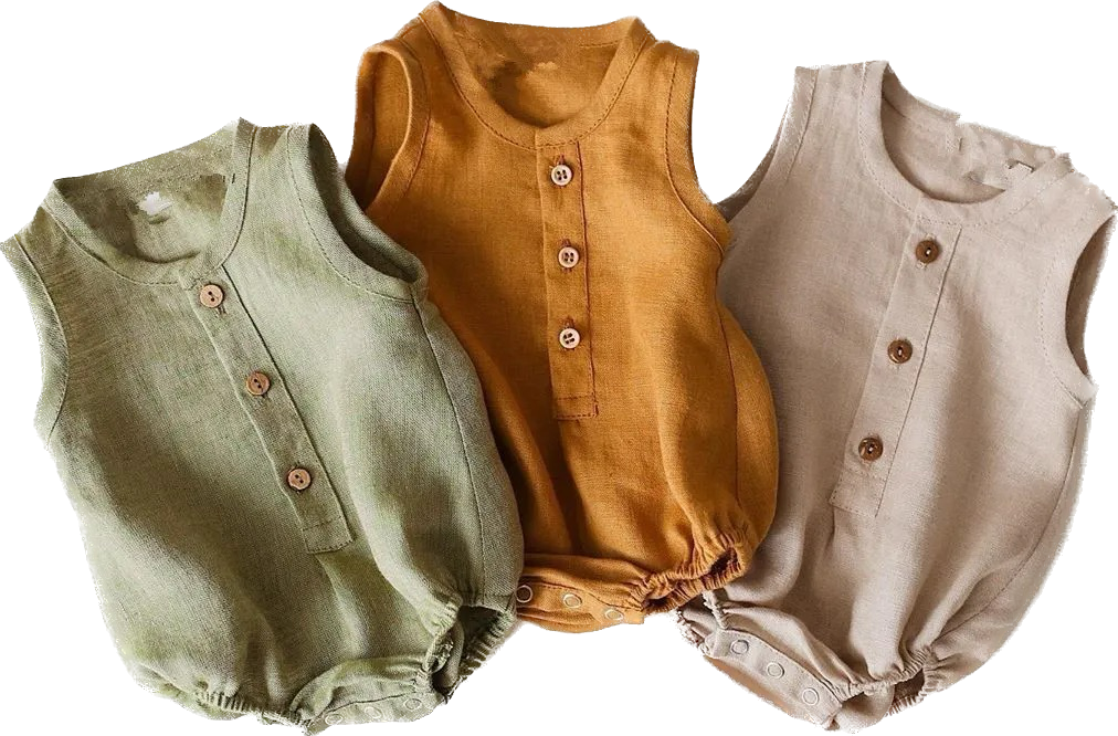 Sleeveless Linen Romper