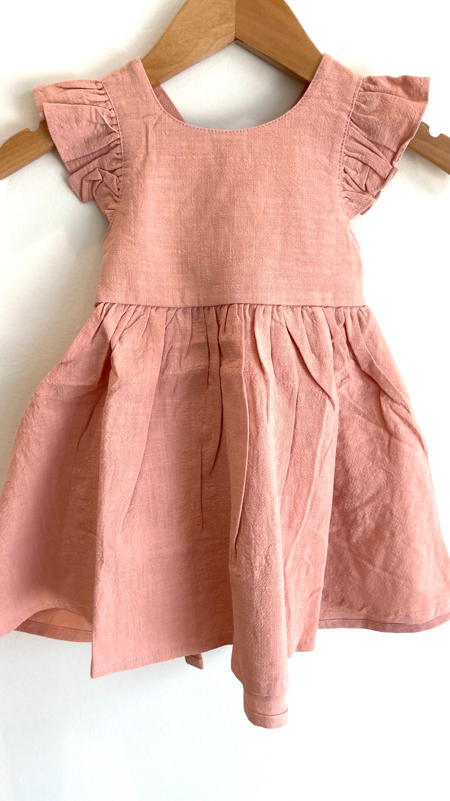 Linen Crossback Dress