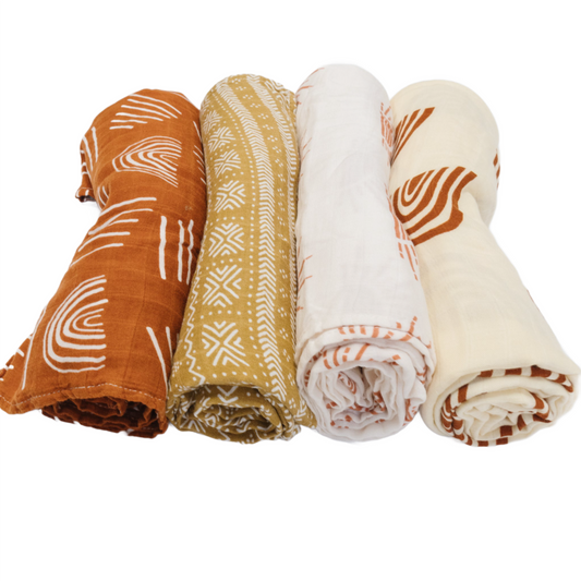 Printed Muslin Swaddle Blankets