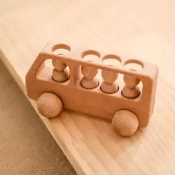 Wooden Toy Bus